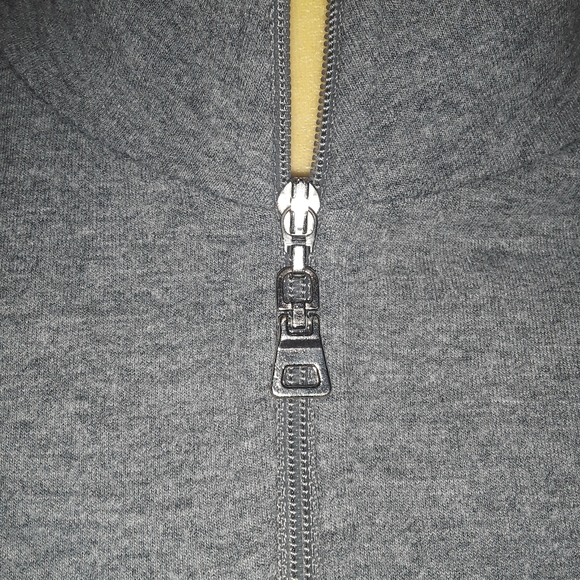 Womans  Size Small Gray Zippered Jacket Blouse - Picture 3 of 6